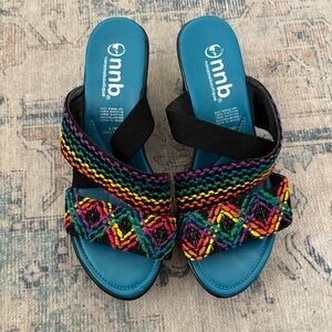 NNB No Name Boutique Colorful Women's Sandals / Size 9